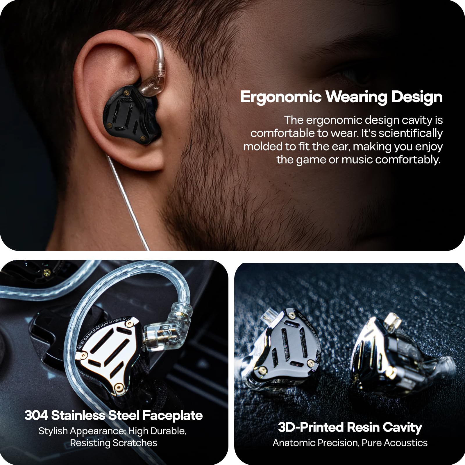kz zs10 pro 2 hybrid driver iem | 10 driver hi fi earphones with 4ba+1dd | adjustable tuning switch in ear monitor | professional studio & gaming wired earbuds kz zs10 pro 2 hybrid driver iem | 10 driver hi fi earphones with 4ba+1dd | adjustable tuning switch in ear monitor | professional studio & gaming wired earbuds