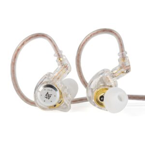 kz edx pro dual driver hybrid iem headphones | hi fi in ear monitor with 1ba 1dd | detachable cable wired earbuds for audiophiles & gaming (copy)